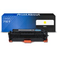 Huismerk Canon 718 Y Toner Geel
