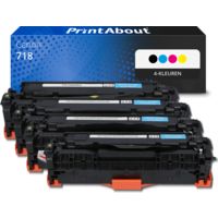 Huismerk Canon 718 Toner 4-kleuren Multipack