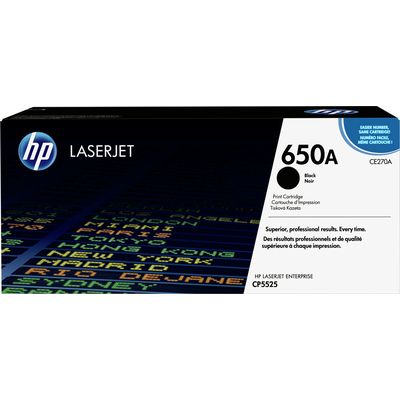 HP 650A (CE270A) Toner Zwart
