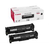 Canon 718 BK2 Toner 2x Zwart - Multipack