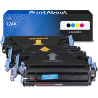Huismerk HP 124A (Q6000A) Toner 4-kleuren Multipack