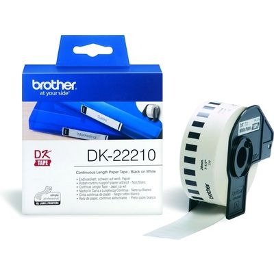 Brother DK-22210 Etiket Zwart op wit (29  mm)
