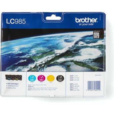Brother LC-985VALBP Inktcartridge 4-kleuren Multipack