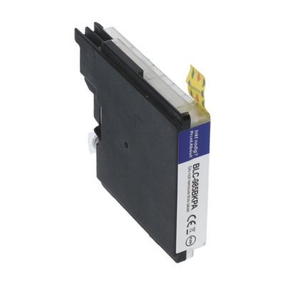 PrintAbout Huismerk vervangt Brother LC-985BK Inktcartridge Zwart