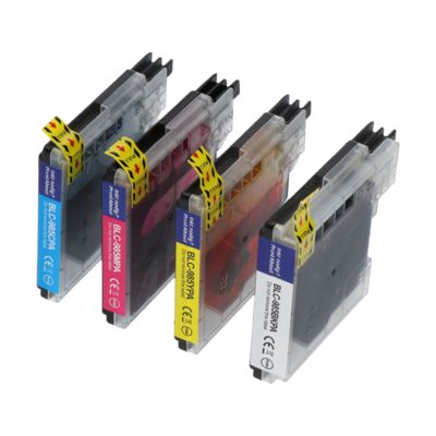 PrintAbout Huismerk vervangt Brother LC-985VALBP Inktcartridge 4-kleuren Multipack