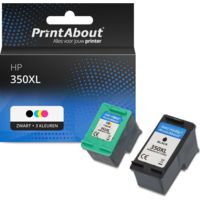 Huismerk HP 350XL (SD412EE) Inktcartridge Zwart + 3 kleuren Multipack Hoge capaciteit