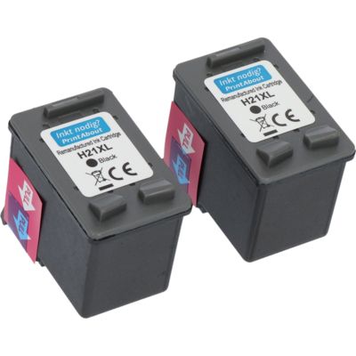 Huismerk HP 21 (C9351AE) Inktcartridge 2x Zwart - Multipack