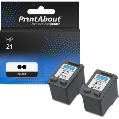 Huismerk HP 21 (C9351AE) Inktcartridge 2x Zwart - Multipack