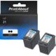 Huismerk HP 21 (C9351AE) Inktcartridge 2x Zwart - Multipack