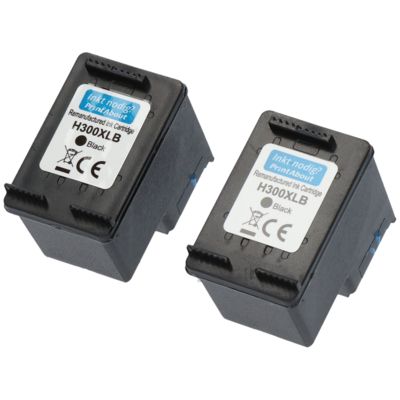 Huismerk HP 300XL (D8J43AE) Inktcartridge Zwart Multipack 2-pack Hoge capaciteit
