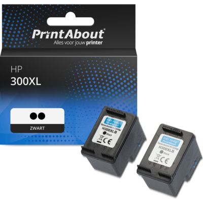 Huismerk HP 300XL (D8J43AE) Inktcartridge Zwart Multipack 2-pack Hoge capaciteit