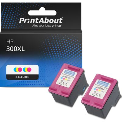 Huismerk HP 300XL (CC644EE) Inktcartridge 2x 3-kleuren Hoge capaciteit - Multipack