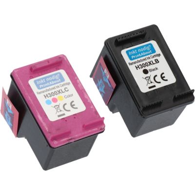 Huismerk HP 300XL (CC641EE) Inktcartridge Zwart + 3 kleuren Multipack Hoge capaciteit