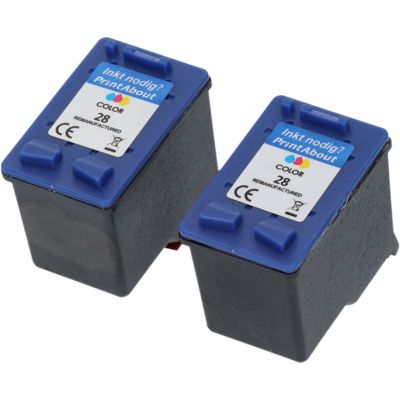 Huismerk HP 28 (C8728A) Inktcartridge 2x 3-kleuren - Multipack