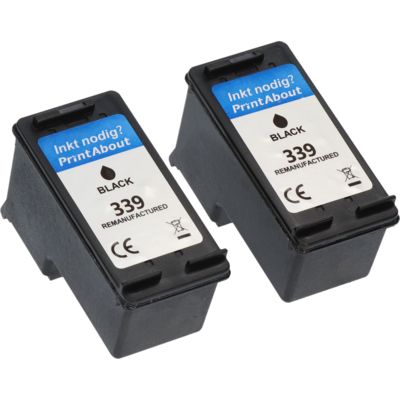 Huismerk HP 339 (C9504EE) Inktcartridge 2x Zwart - Multipack