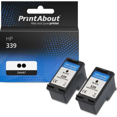 Huismerk HP 339 (C9504EE) Inktcartridge 2x Zwart - Multipack