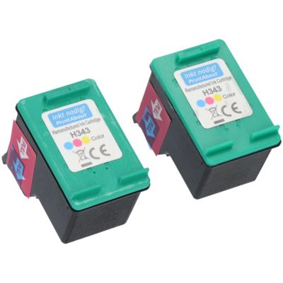 Huismerk HP 343 (C8766EE) Inktcartridge 3-kleuren Multipack