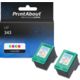 Huismerk HP 343 (C8766EE) Inktcartridge 3-kleuren Multipack