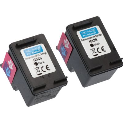 Huismerk HP 338 (CB331EE) Inktcartridge 2x Zwart - Multipack
