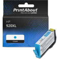 Huismerk HP 920XL (CD972AE) Inktcartridge Cyaan Hoge capaciteit