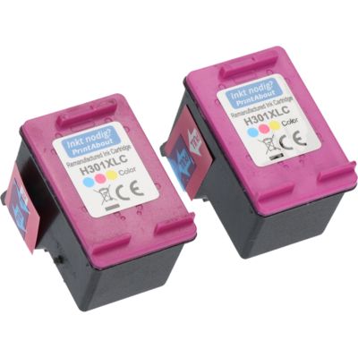 Huismerk HP 301XL (D8J46AE) Inktcartridge 2x 3-kleuren Hoge capaciteit - Multipack