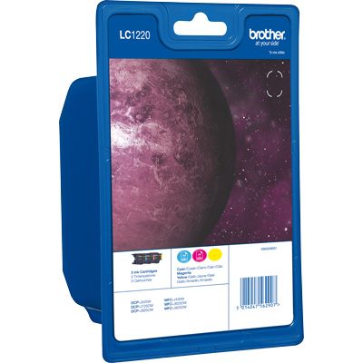Brother LC-1220RBWBP Inktcartridge 3-kleuren Multipack