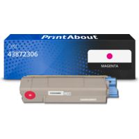 Huismerk OKI 43872306 Toner Magenta