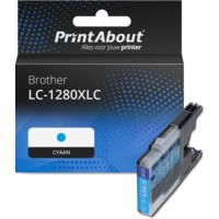 Huismerk Brother LC-1280XLC Inktcartridge Cyaan Hoge capaciteit