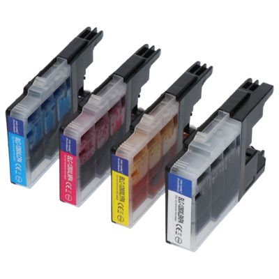 PrintAbout Huismerk vervangt Brother LC-1280XLVALBP Inktcartridge 4-kleuren Multipack Hoge capaciteit