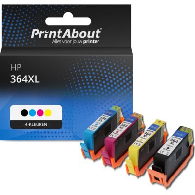 Huismerk HP 364XL (N9J74AE) Inktcartridge 4-kleuren Multipack Hoge capaciteit