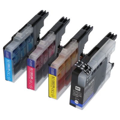 PrintAbout Huismerk vervangt Brother LC-1240VALBP Inktcartridge 4-kleuren Multipack
