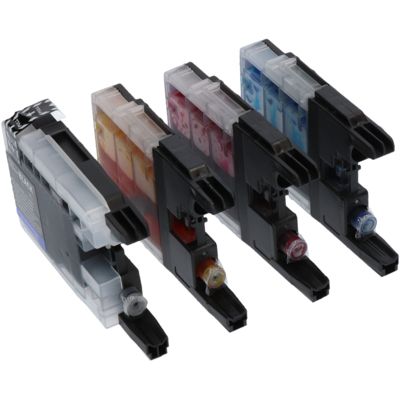 PrintAbout Huismerk vervangt Brother LC-1240VALBP Inktcartridge 4-kleuren Multipack