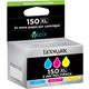 Lexmark 14N1807E (150XL) Inktcartridge 3-kleuren Multipack Hoge capaciteit