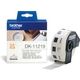Brother DK-11219 Etiket Zwart op wit (12 mm x 12 mm)