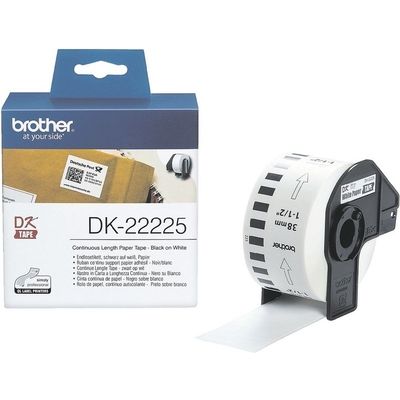 Brother DK-22225 Etiket Zwart op wit (38  mm)