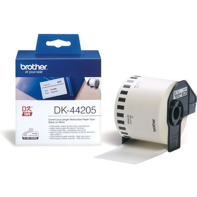Brother DK-44205 Etiket Zwart op wit (62  mm)