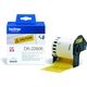 Brother DK-22606 Etiket Zwart op geel (62 mm)
