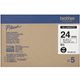Brother HGe-651v5 Tape Zwart op geel (24 mm)