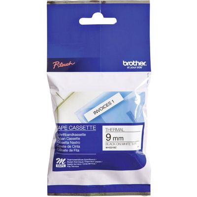 Brother M-K221 Tape Zwart op wit (9 mm)