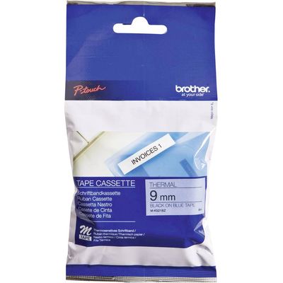 Brother M-K521 Tape Zwart op blauw (9 mm)