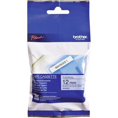 Brother M-K531 Tape Zwart op blauw (12 mm)