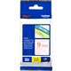 Brother TZe-222 Tape Rood op wit (9 mm)
