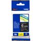 Brother TZe-315 Tape Wit op zwart (6 mm)