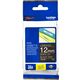 Brother TZe-335 Tape Wit op zwart (12 mm)