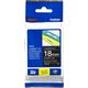 Brother TZe-345 Tape Wit op zwart (18 mm)