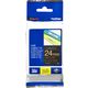 Brother TZe-354 Tape Goud op zwart (24 mm)