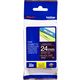 Brother TZe-355 Tape Wit op zwart (24 mm)
