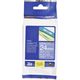 Brother TZe-555 Tape Wit op blauw (24 mm)