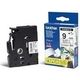 Brother TZe-FX221 Tape Zwart op wit (9 mm)