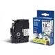 Brother TZe-FX241 Tape Zwart op wit (18 mm)